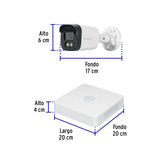 Kit Video Vigilancia, 4 Canales, 4 Cámaras, 5MP, Disco 1TB