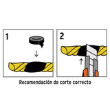 Metro de Cuerda Amarilla de Polipropileno 4 mm, Rollo 119M