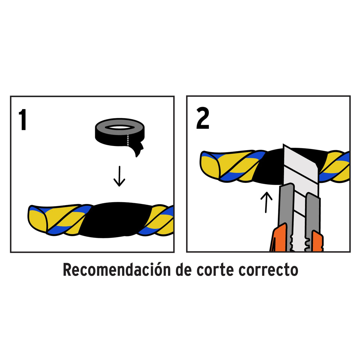 Metro de Cuerda Amarilla de Polipropileno 13 mm, Carrete 390M