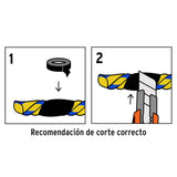 Metro de Cuerda Amarilla de Polipropileno 13 mm, Carrete 390M