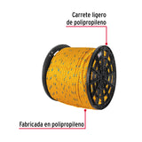 Metro de Cuerda Amarilla de Polipropileno 16 mm, Carrete 264M