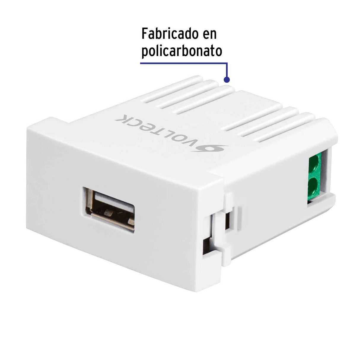 Cargador USB a la Pared, 2.1 a, Línea Oslo, Color Blanco