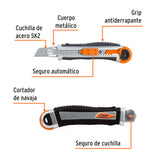 Cutter 18 mm Trabajo Pesado C/Alma Metálica y Grip, Expert