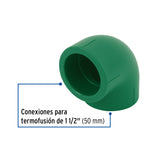 Codo 90° PPR, 1-1/2', Foset