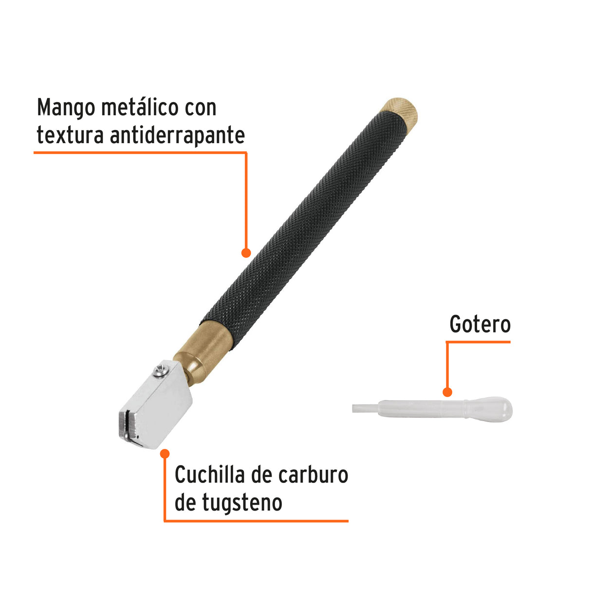 Cortador de Vidrio 6' con Depósito de Aceite, Truper Expert