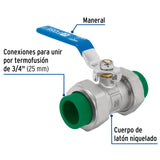 Válvula de Esfera Desmontable PPR, 3/4' (25 mm), Foset