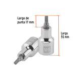 Dado Punta Corta Bristol M5, Cuadro 1/2', Truper