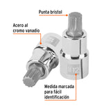 Dado Punta Corta Bristol M12, Cuadro 1/2', Truper