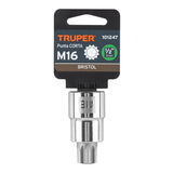 Dado Punta Corta Bristol M16, Cuadro 1/2', Truper