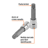 Dado Punta Larga Bristol M16, Cuadro 1/2', Truper