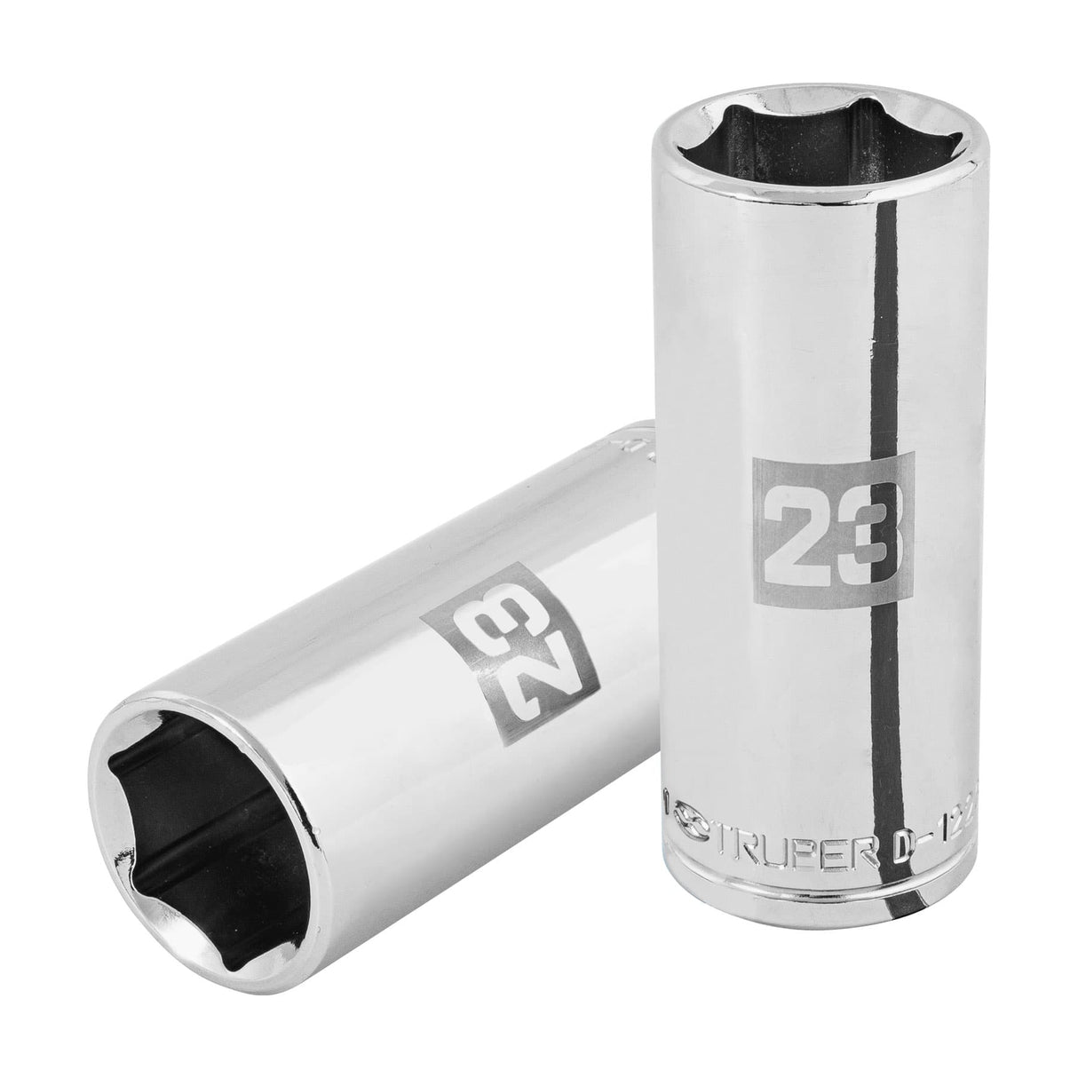 Dado Largo de 23 mm, 6 Puntas, Cuadro 1/2', Truper