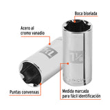 Dado Largo de 1-1/8', 6 Puntas, Cuadro 1/2', Truper
