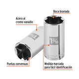 Dado Largo de 1-3/16', 6 Puntas, Cuadro 1/2', Truper