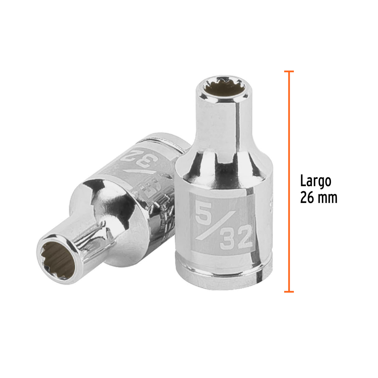 Dado de 5/32', 12 Puntas, Cuadro 1/4', Truper