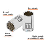 Dado de 11 mm, 12 Puntas, Cuadro 1/4', Truper