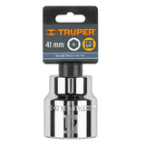Dado de 41 mm, 6 Puntas, Cuadro 3/4', Truper