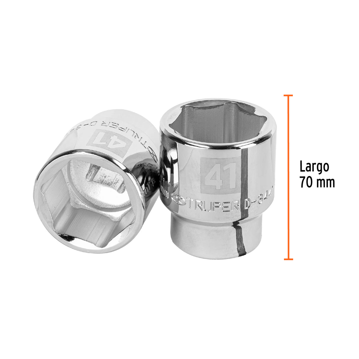 Dado de 41 mm, 6 Puntas, Cuadro 3/4', Truper