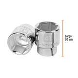 Dado de 41 mm, 6 Puntas, Cuadro 3/4', Truper