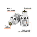Dado de 6 mm, 12 Puntas, Cuadro 3/8', Truper