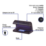 Detector de Billetes Falsos con Doble Lámpara, Volteck