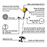 Desmalezadora a Gasolina 52 Cc Mango Tipo 'Bici', Pretul