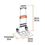 Diablo de Carga, Plegable, Mango Abatible, 170 kg, Truper
