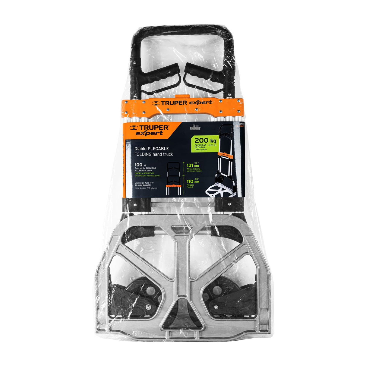 Diablo de Carga, Plegable, 200 kg, Aluminio, Truper Expert