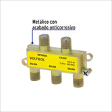 Divisor Coaxial de 1 Entrada y 4 Salidas, Volteck