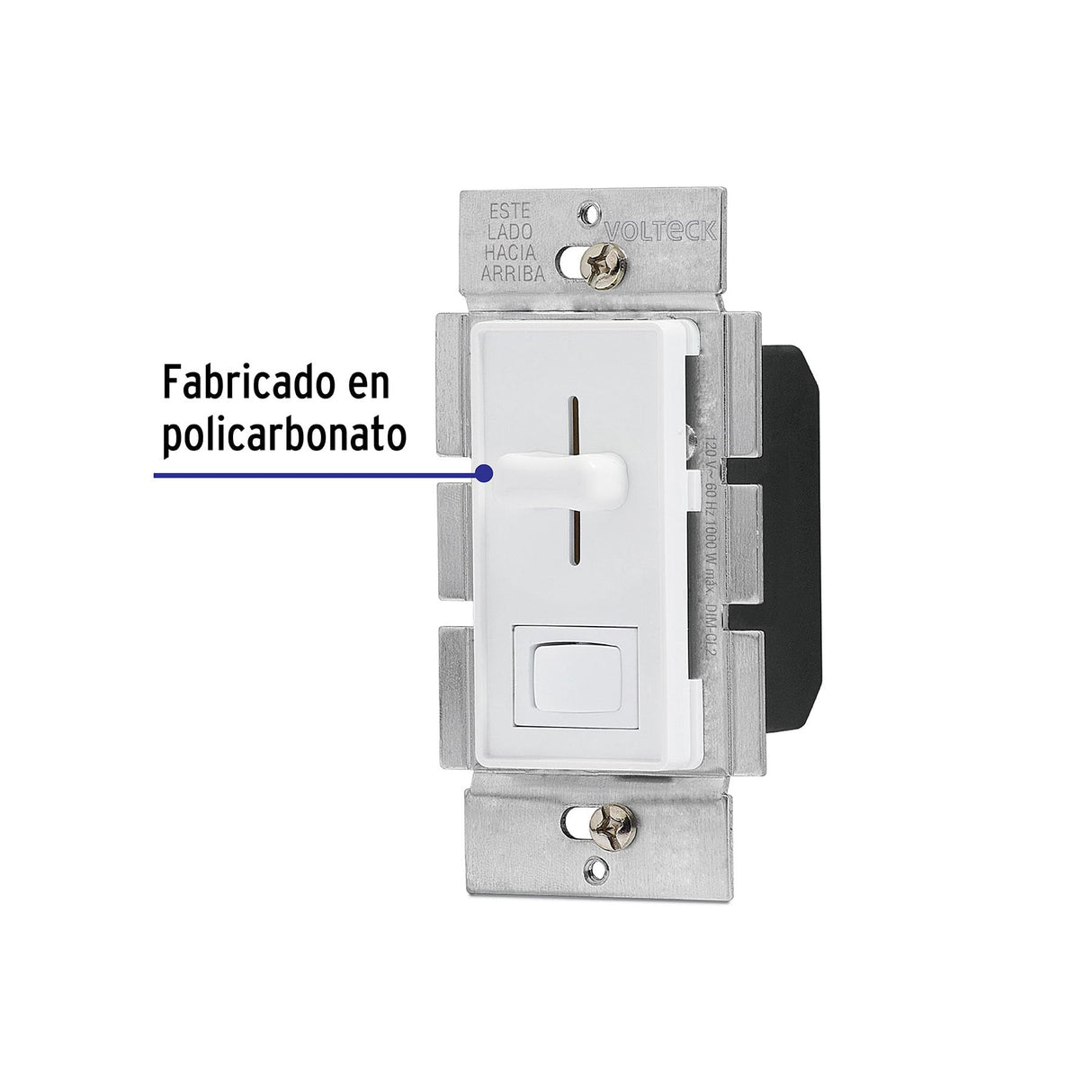 Atenuador de Luz Deslizable con Interruptor, Línea Classic
