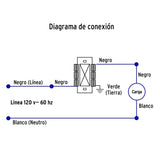 Atenuador de Luz Deslizable con Interruptor, Línea Classic