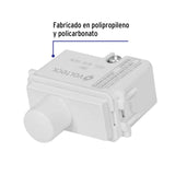 Dimmer Giratorio, Línea Italiana, Color Blanco, Volteck