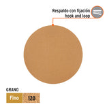 Paquete con 5 Discos de Lija 5' Grano 120, Ciegos, Truper