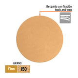 Paquete con 5 Discos de Lija 5' Grano 150, Ciegos, Truper