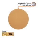 Paquete con 5 Discos de Lija 5' Grano 220, Ciegos, Truper