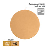 Paquete con 5 Discos de Lija 5' Grano 400, Ciegos, Truper