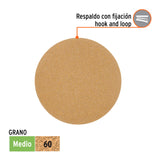 Paquete con 5 Discos de Lija 5' Grano 60, Ciegos, Truper