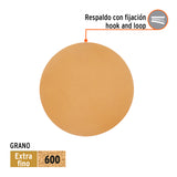Paquete con 5 Discos de Lija 6' Grano 600, Ciegos, Truper
