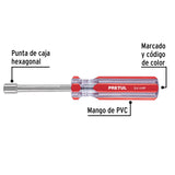 Desarmador de Caja 1/4' Mango de PVC, Pretul