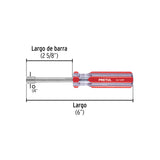 Desarmador de Caja 1/4' Mango de PVC, Pretul