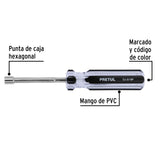 Desarmador de Caja 3/16' Mango de PVC, Pretul