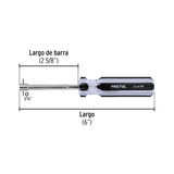Desarmador de Caja 3/16' Mango de PVC, Pretul