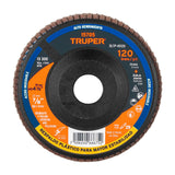 Disco Laminado 4-1/2' Grano 120 Centro 7/8', Plástico, Truper