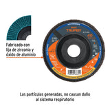 Disco Laminado 4-1/2' Grano 40 Centro 7/8', Plástico, Truper