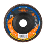 Disco Laminado 4-1/2' Grano 60 Centro 7/8', Plástico, Truper