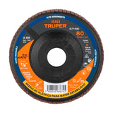 Disco Laminado 4-1/2' Grano 80 Centro 7/8', Plástico, Truper