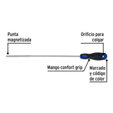 Desarmador de Cruz 1/4' X 12' Mango Comfort Grip, Pretul