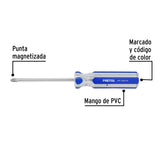 Desarmador de Cruz 1/4 X 4' Mango de PVC, Pretul