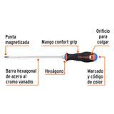 Desarmador de Cruz 1/4' X 8' Mango Comfort Grip, Truper