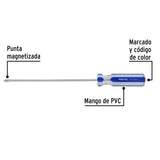 Desarmador de Cruz 1/4 X 8' Mango de PVC, Pretul