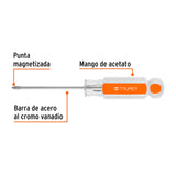 Desarmador de Cruz 1/8' X 2-1/2' Mango de Acetato, Truper